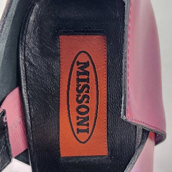 MISSONI NEW Iridescent Pink Faceted Heel Sandals €688 - Picture 9 of 11